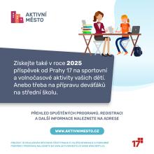 grafika program aktivní město 2025 je spuštěn